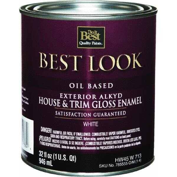 Unknown Best Look Oil Alkyd Gloss Exterior House & Trim Paint HW45W0713